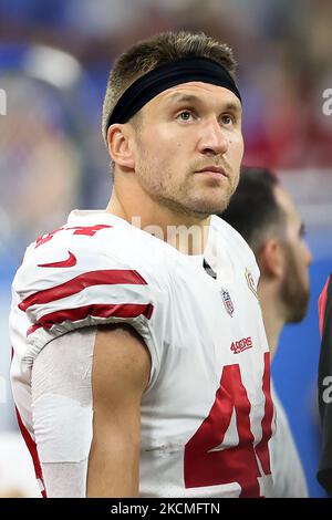 San Francisco 49ers fullback Kyle Juszczyk (44) and San Francisco 49ers  tight end George Kittle (85) block down field for San Francisco 49ers  running Stock Photo - Alamy