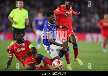 Andrea Masiello of Genoa CFC and Victor Osimhen of SSC Napoli