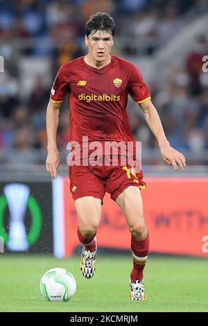 Eldor Shomurodov of AS Roma during the UEFA Europa Conference League