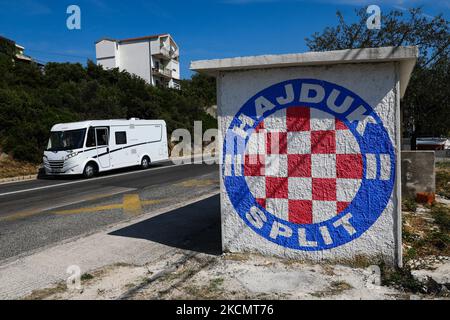 Fc Hajduk Split Hnl Art Soccer Football Club Croatia Hnk Hajduk Split Logo Hajduk  Split Fc Printmaking by Fuccccck UUUUUUUUUUUUUU