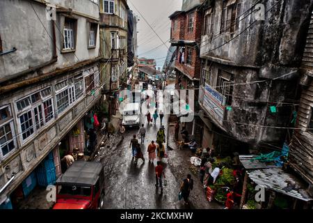 Busy street in Darjeeling, West Bengal, India, on May 29, 2010. (Photo by Creative Touch Imaging Ltd./NurPhoto) Stock Photo