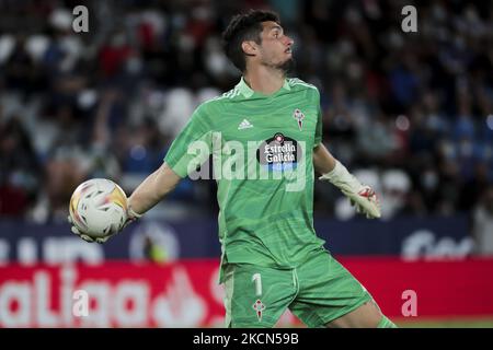 Matias Ezequiel Dituro of RC Celta de Vigo during La liga match between Levante UD and Celta de Vigo at Ciutat de Valencia Stadium on September 21, 2021. (Photo by Jose Miguel Fernandez/NurPhoto) (Photo by Jose Miguel Fernandez/NurPhoto) Stock Photo