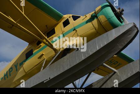 Aircraft CF-HPY, Noorduyn Norseman V, seen outside the Alberta Aviation Museum, in Edmonton. On Friday, 17 August 2021, in Edmonton, Alberta, Canada. (Photo by Artur Widak/NurPhoto) Stock Photo