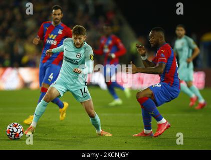 Brighton & Hove Albion's Adam Lallana during Premier League between Crystal Palace and Brighton and Hove Albion at Selhurst Park Stadium, London on 27th September, 2021 (Photo by Action Foto Sport/NurPhoto) Stock Photo