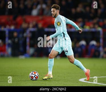 Brighton & Hove Albion's Adam Lallana during Premier League between Crystal Palace and Brighton and Hove Albion at Selhurst Park Stadium, London on 27th September, 2021 (Photo by Action Foto Sport/NurPhoto) Stock Photo