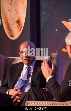 (EDITOR'S NOTE: FILE IMAGE) Former US secretary of state, Colin Powell dies of Covid complications. -In the image: Colin L. Powell, former U.S. Secretary of State and Chairman of the Joint Chiefs of Staff , during the Smithsonian National Museum of American History's ''Great Americans'' Medal ceremony, on December 7, 2016. (Photo by Cheriss May/NurPhoto) Stock Photo