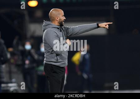 Pascal Jansen, AZ Alkmaar's head coach, during the game CFR Cluj vs Alkmaar Zaanstreek (AZ Alkmaar),UEFA Europa Conference League - Group D, Dr. Constantin Radulescu Stadium, Cluj-Napoca, Romania, 21 October 2021 (Photo by Flaviu Buboi/NurPhoto) Stock Photo