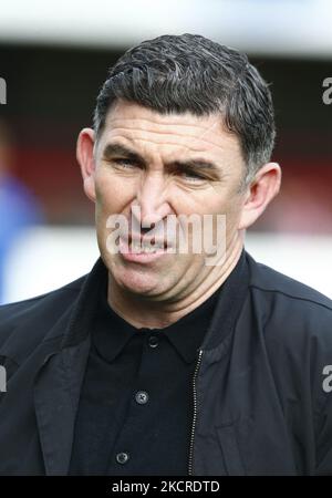 Kevin Maher manager of Southend United during National League between Dagenham and Redbridge Southend United at The Chigwell Construction Stadium Victoria Road , Dagenham, UK on 23rd Octobert 2021 (Photo by Action Foto Sport/NurPhoto) Stock Photo