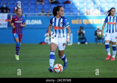 Nuria Rabano during the match between FC Barcelona and Real Sociedad, corresponding to the week 8 of the Liga Iberdrola, played at the Johan Cruyff Stadium, on 31th October 2021, in Barcelona, Spain. -- (Photo by Urbanandsport/NurPhoto) Stock Photo