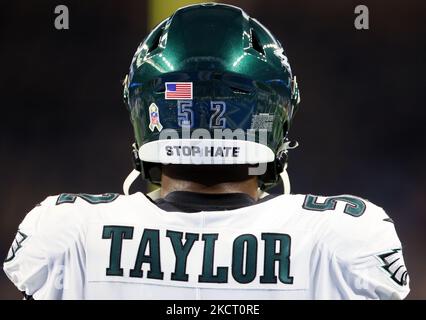 Philadelphia Eagles' Davion Taylor in action during practice at NFL  football training camp, Sunday, July 30, 2023, in Philadelphia. (AP  Photo/Chris Szagola Stock Photo - Alamy