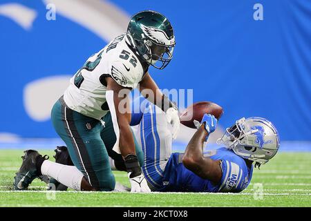 Philadelphia Eagles' Davion Taylor in action during practice at NFL  football training camp, Sunday, July 30, 2023, in Philadelphia. (AP  Photo/Chris Szagola Stock Photo - Alamy