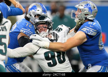 Detroit Lions offensive tackle Matt Nelson (67) blocks against the  Baltimore Ravens during an NFL football game, Sunday, Sept. 26, 2021, in  Detroit. (AP Photo/Rick Osentoski Stock Photo - Alamy