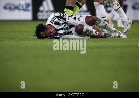 during the Serie A football match n.12 JUVENTUS - FIORENTINA on November 06, 2021 at the Allianz Stadium in Turin, Piedmont, Italy. Final result: Juventus-Fiorentina 1-0. (Photo by Matteo Bottanelli/NurPhoto) Stock Photo