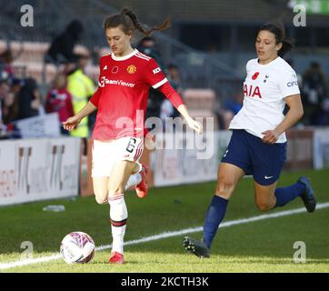 Hannah Blundell of Manchester United Women during Barclays FA Women's Super League between Tottenham Hotspur and Manchester United at The Hive, Barnet , UK on 07th November 2021 (Photo by Action Foto Sport/NurPhoto) Stock Photo