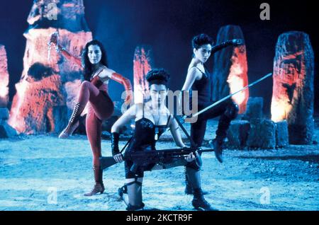 ANITA MUI, MICHELLE YEOH and MAGGIE CHEUNG in THE HEROIC TRIO (1993) -Original title: DUNG FONG SAM HAP-, directed by JOHNNIE TO. Credit: China Entertainment Films Production / Album Stock Photo