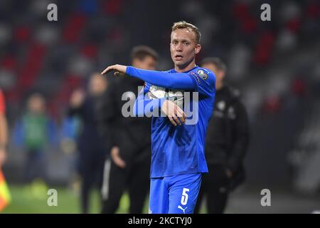 Gudmundur Thorarinsson in action during the FIFA World Cup Qatar 2022 ...