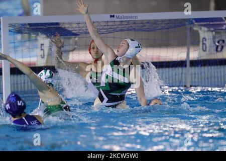 M. Koopman (Telekom Budapest) during the Waterpolo EuroLeague Women match FTC Telekom Budapest vs Lille UC on November 19, 2021 at the Polo Natatorio Swimming Pool in Rome, Italy (Photo by Luigi Mariani/LiveMedia/NurPhoto) Stock Photo