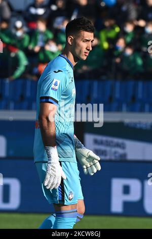 Musso during the italian soccer Serie A match Atalanta BC vs Spezia Calcio on November 20, 2021 at the Gewiss Stadium in Bergamo, Italy (Photo by Gianluca Ricci/LiveMedia/NurPhoto) Stock Photo