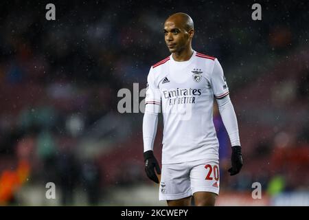 20 Joao Mario of Benfica during the Group E - UEFA Champions League match between FC Barcelona and Benfica at Camp Nou Stadium on November 23, 2021 in Barcelona. (Photo by Xavier Bonilla/NurPhoto) Stock Photo