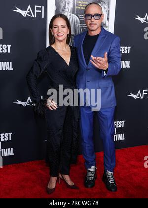 Hollywood, USA. 04th Nov, 2022. HOLLYWOOD, LOS ANGELES, CALIFORNIA, USA - NOVEMBER 04: American film producer Susan Downey and husband/American actor Robert Downey Jr. arrive at the 2022 AFI Fest - Special Screening Of Netflix's 'Sr.' held at the TCL Chinese Theatre IMAX on November 4, 2022 in Hollywood, Los Angeles, California, USA. (Photo by Xavier Collin/Image Press Agency) Credit: Image Press Agency/Alamy Live News Stock Photo