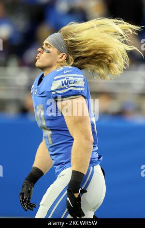 Detroit Lions Linebacker Alex Anzalone (34) During An Nfl Football Game 