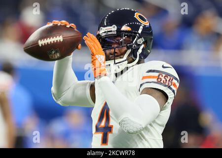 Chicago Bears safety Eddie Jackson (4) pursues a play on defense ...