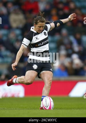 Katy Daley-McLean ( Sale Sharks) of Barbarians during The Killik Cup match between Barbarians Women and SpringBox Women XV at Twickenham Stadium on 27th November, 2021 in London, England (Photo by Action Foto Sport/NurPhoto) Stock Photo