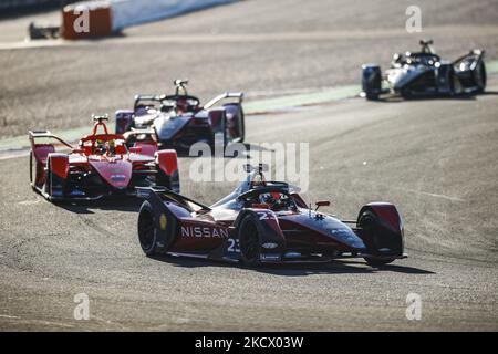 23 Sebastien Buemi (swi), Nissan e.dams, action during the ABB Formula E pre-season test at Circuit Ricardo Tormo in Valencia on November 30 in Spain. (Photo by Xavier Bonilla/NurPhoto) Stock Photo