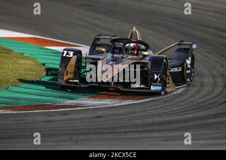 13 Antonio Felix Da Costa (prt), DS Automobiles Formula E Team Techeetah, action during the Season 8 ABB Formula E pre-season test at Circuit Ricardo Tormo in Valencia on December 1st and 2nd in Spain. (Photo by Xavier Bonilla/NurPhoto) Stock Photo