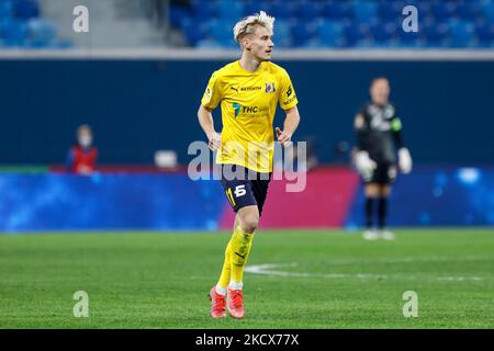 Pontus Almqvist of Rostov during the Russian Premier League match between FC Zenit Saint Petersburg and FC Rostov on December 3, 2021 at Gazprom Arena in Saint Petersburg, Russia. (Photo by Mike Kireev/NurPhoto) Stock Photo