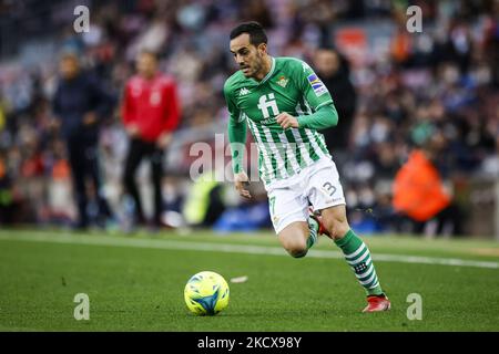 07 Juanmi Jimenez of Real Betis Balompie control the ball during the La Liga Santander match between FC Barcelona and Real Betis Balompie at Camp Nou Stadium on December 04, 2021 in Barcelona, Spain. (Photo by Xavier Bonilla/NurPhoto) Stock Photo