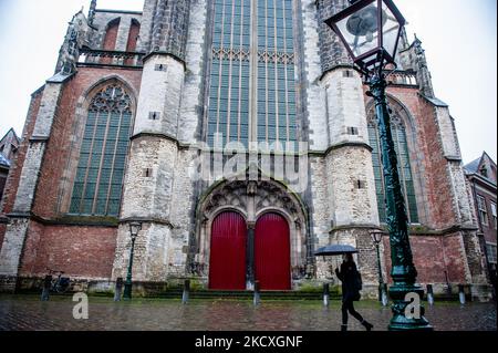 The Hooglandse Kerk is a church situated in Leiden’s historic inner city and surrounded by gentlemen’s houses and inner courts. On December 9th, 2021. (Photo by Romy Arroyo Fernandez/NurPhoto) Stock Photo