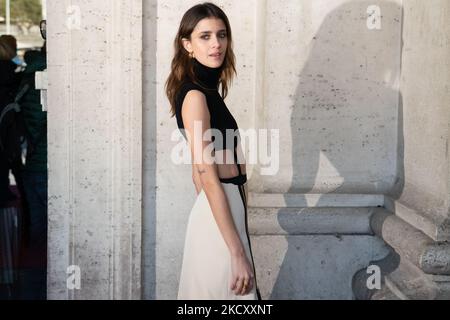 Benedetta Porcaroli attends the photocall of the movie ' 7 Donne E Un Mistero' at Cinema Adriano on December 15, 2021 in Rome, Italy. (Photo by Luca Carlino/NurPhoto) Stock Photo