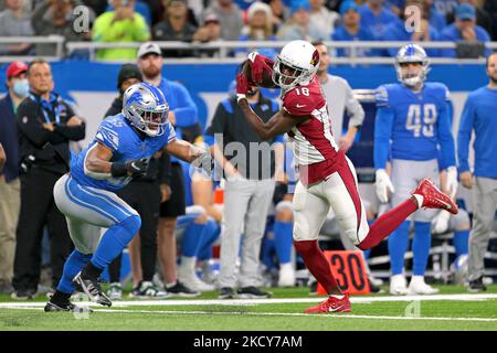 Arizona Cardinals wide receiver A.J. Green (18) catches a touchdown pass  against a Los Angeles Rams denfender during a NFL football game, Sunday,  Nov. 13, 2022, in Inglewood, Calif. The Cardinals defeated