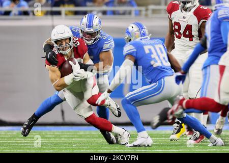 Detroit Lions wide receiver DJ Chark runs after a catch during an NFL  football practice in Allen Park, Mich., Thursday, May 26, 2022. (AP  Photo/Paul Sancya Stock Photo - Alamy