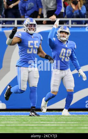 Detroit Lions running back Craig Reynolds (46) rushes against the  Washington Commanders during an NFL football game, Sunday, Sept. 18, 2022,  in Detroit. (AP Photo/Rick Osentoski Stock Photo - Alamy