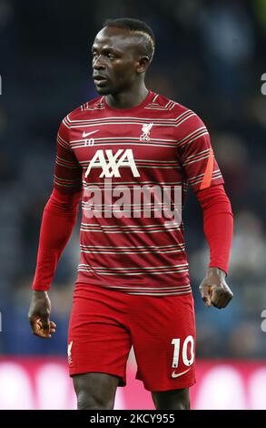 Liverpool s Sadio Mane during the warm up before the Premier
