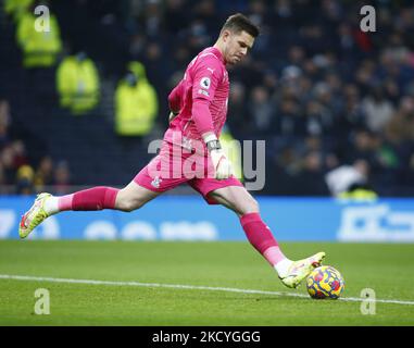 LONDON, England - DECEMBER 26:Crystal Palace's Jack Butland during Premier League between Tottenham Hotspur and Crystal Palace at Tottenham Hotspur stadium , London, England on 26th December 2021 (Photo by Action Foto Sport/NurPhoto) Stock Photo