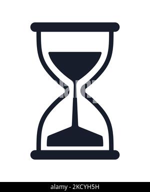 Hourglass timer symbol sandglass icon Stock Vector