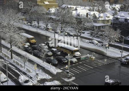 New York City dawned Friday, January 07, 2022 covered in snow after the ...