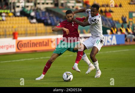 Achraf Hakimi of Morocco and Baba Rahman of Ghana during Ghana against