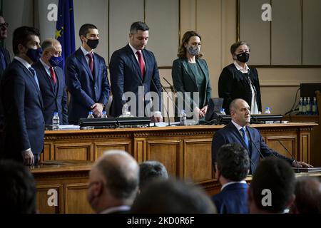 Rumen Radev swore in for a second term as Bulgaria's President during ...