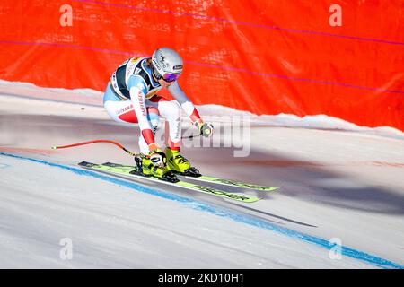 FLURY Jasmine (SUI) in action during the alpine ski race 2022 FIS Ski World Cup - Women's Down Hill on January 22, 2022 at the Olympia slope in Cortina d'Ampezzo, Italy (Photo by Luca Tedeschi/LiveMedia/NurPhoto) Stock Photo