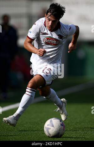 Vercelli, Italy. 30 October 2022. Oliver Jurgens of Torino FC U19 in action during the Primavera 1 football match between Torino FC U19 and AC Milan U19. Credit: Nicolò Campo/Alamy Live News Stock Photo