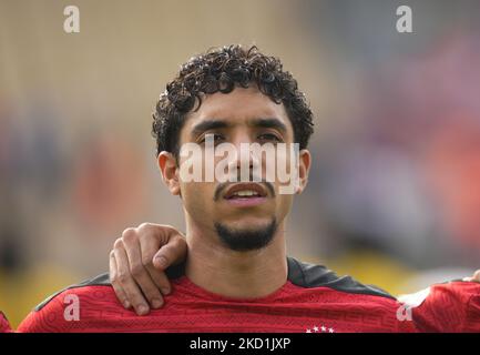 Omar Marmoush of Egypt during Morocco versus Egypt, African Cup of Nations, at Ahmadou Ahidjo Stadium on January 30, 2022. (Photo by Ulrik Pedersen/NurPhoto) Stock Photo