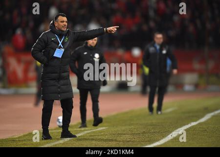 Anton Petrea during the Romania Liga 1 , Round 23, football match between Dinamo Bucharest and FCSB, played in Bucharest, Romania, Sunday 30 January 2022. (Photo by Alex Nicodim/NurPhoto) Stock Photo