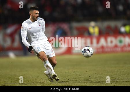 Valentin Cretu during the Romania Liga 1 , Round 23, football match between Dinamo Bucharest and FCSB, played in Bucharest, Romania, Sunday 30 January 2022. (Photo by Alex Nicodim/NurPhoto) Stock Photo