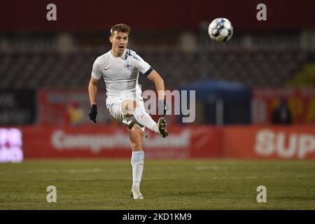 Darius Olaru during the Romania Liga 1 , Round 23, football match between Dinamo Bucharest and FCSB, played in Bucharest, Romania, Sunday 30 January 2022. (Photo by Alex Nicodim/NurPhoto) Stock Photo