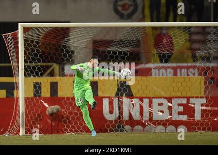 Andrei Vlad during the Romania Liga 1 , Round 23, football match between Dinamo Bucharest and FCSB, played in Bucharest, Romania, Sunday 30 January 2022. (Photo by Alex Nicodim/NurPhoto) Stock Photo