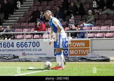 Barrow's John Rooney during the second half of the Sky Bet League 2 match between Northampton Town and Barrow at the PTS Academy Stadium, Northampton on Tuesday 1st February 2022. (Photo by John Cripps/MI News/NurPhoto) Stock Photo